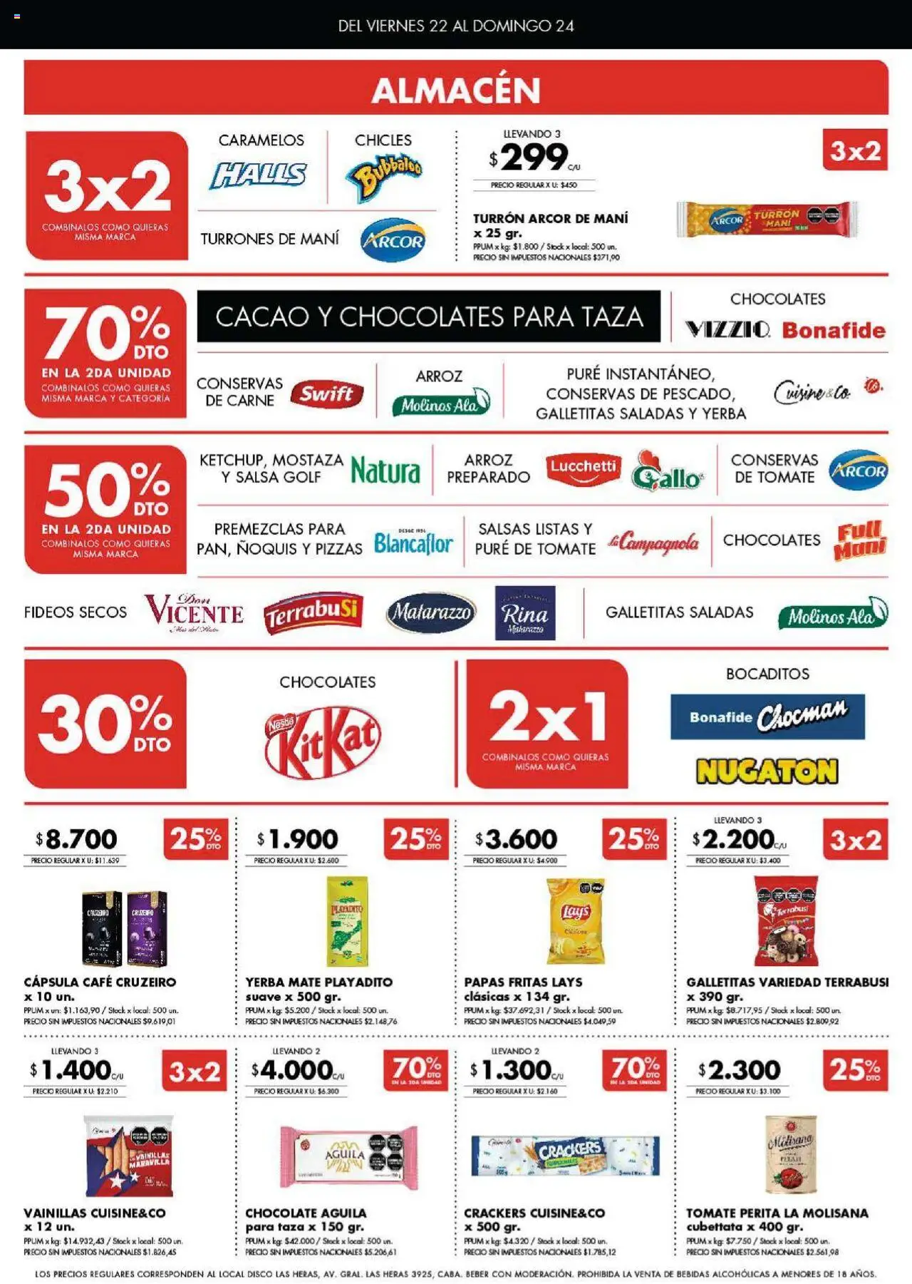 Disco ofertas - Córdoba │ válido desde el 22.08.2025 | Página: 2 | Productos: Mate, Café, Ñoquis, Papas fritas