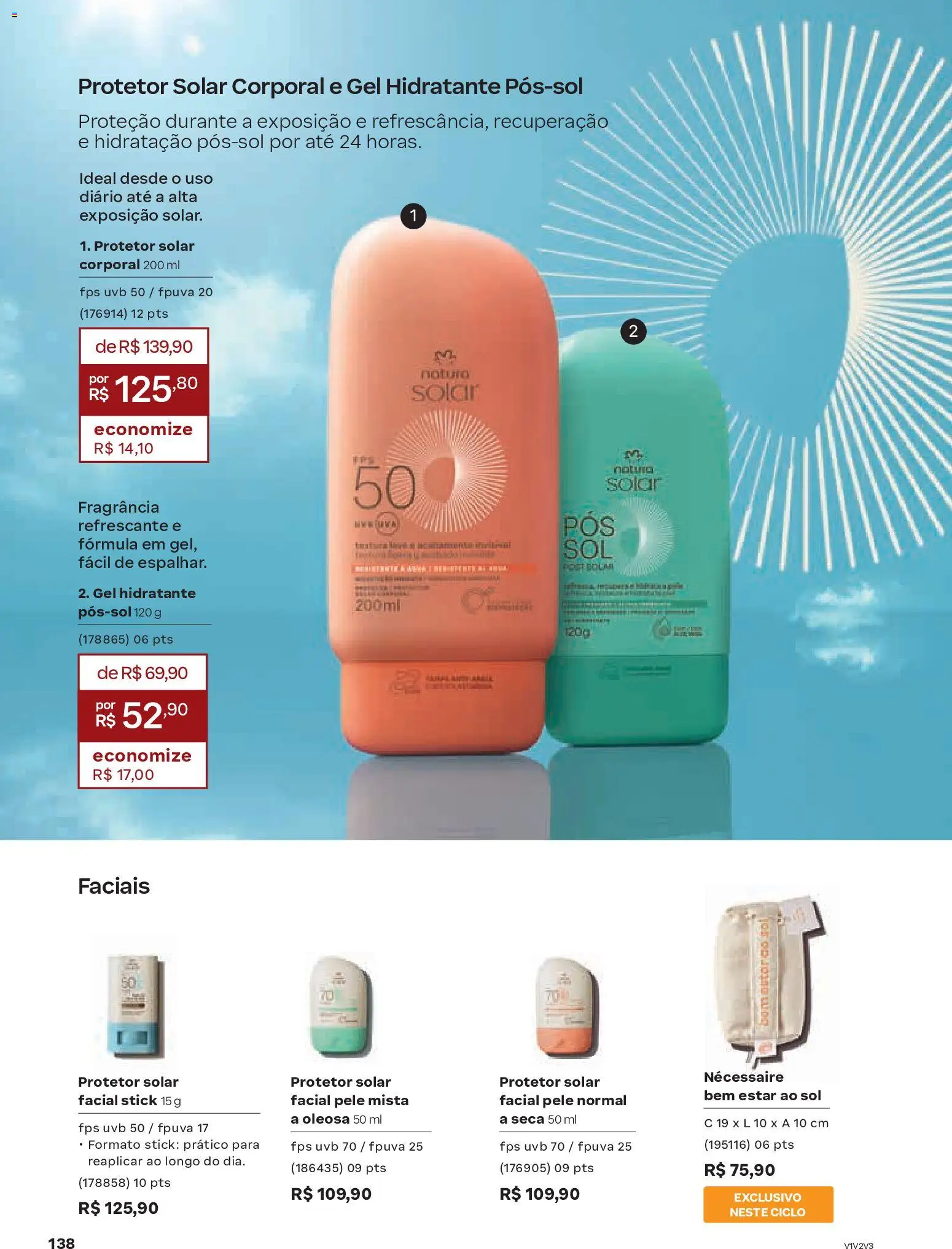 Natura Folheto - válido de 13.01.2026 | Página: 138 | Produtos: Fragrância, Protetor solar, Necessaire