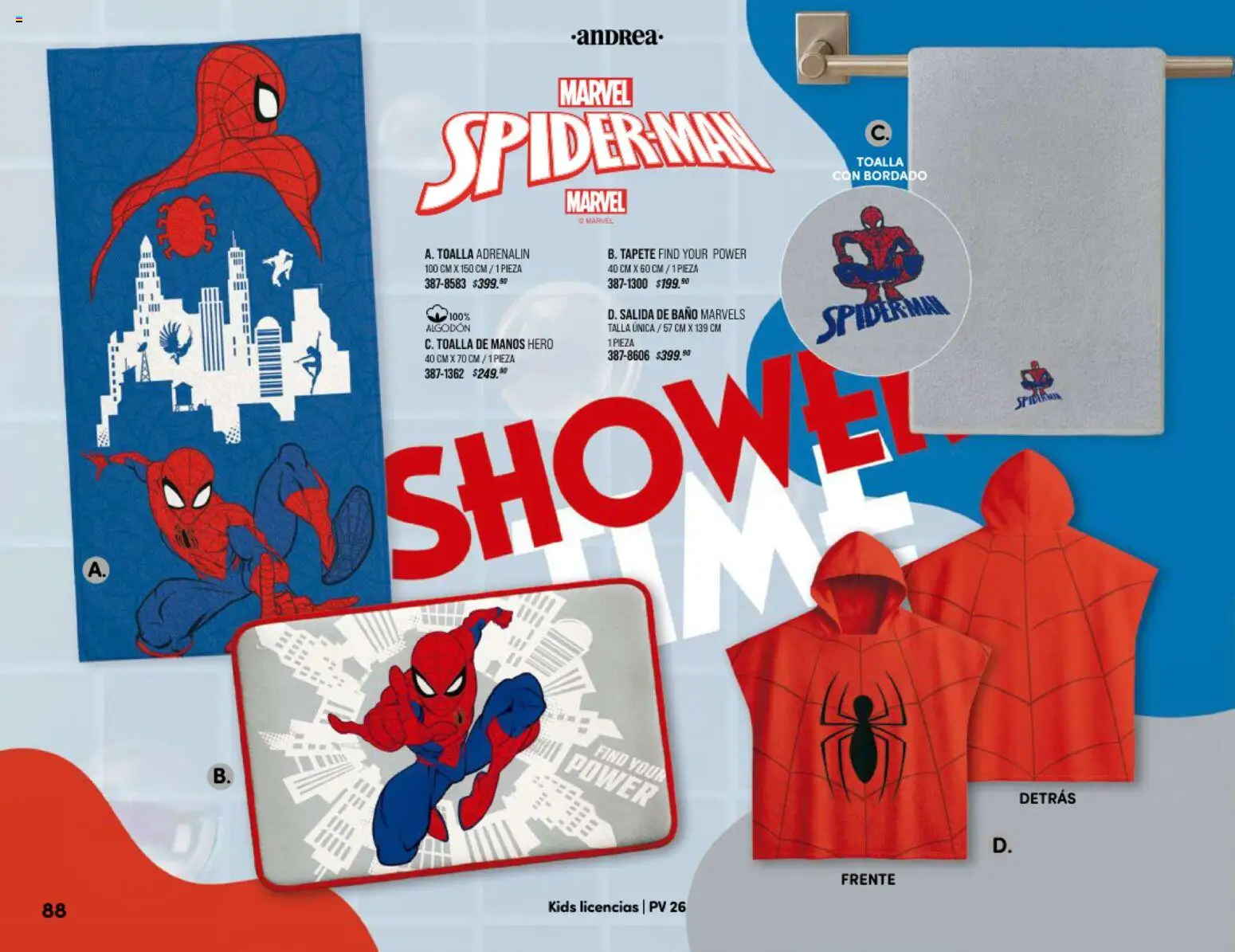 Nuevas ofertas de Andrea válidas en toda la República Mexicana desde el 25.01.2026. ¡Encuentra las mejores ofertas en Andrea catálogo Home! | Página: 88 | Productos: Toalla, Algodón, Baño, Tapete