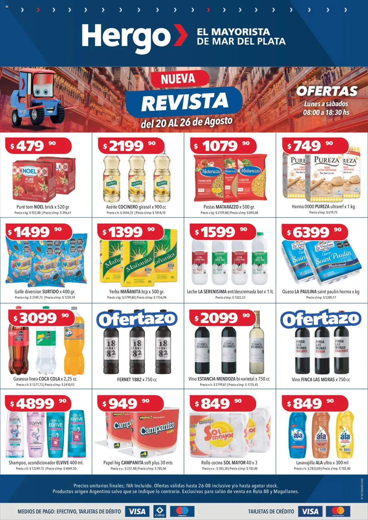 Hergo catálogo │ válido desde el 20.08.2025 | Página: 1 | Productos: Harina, Acondicionador, Tomate, Leche