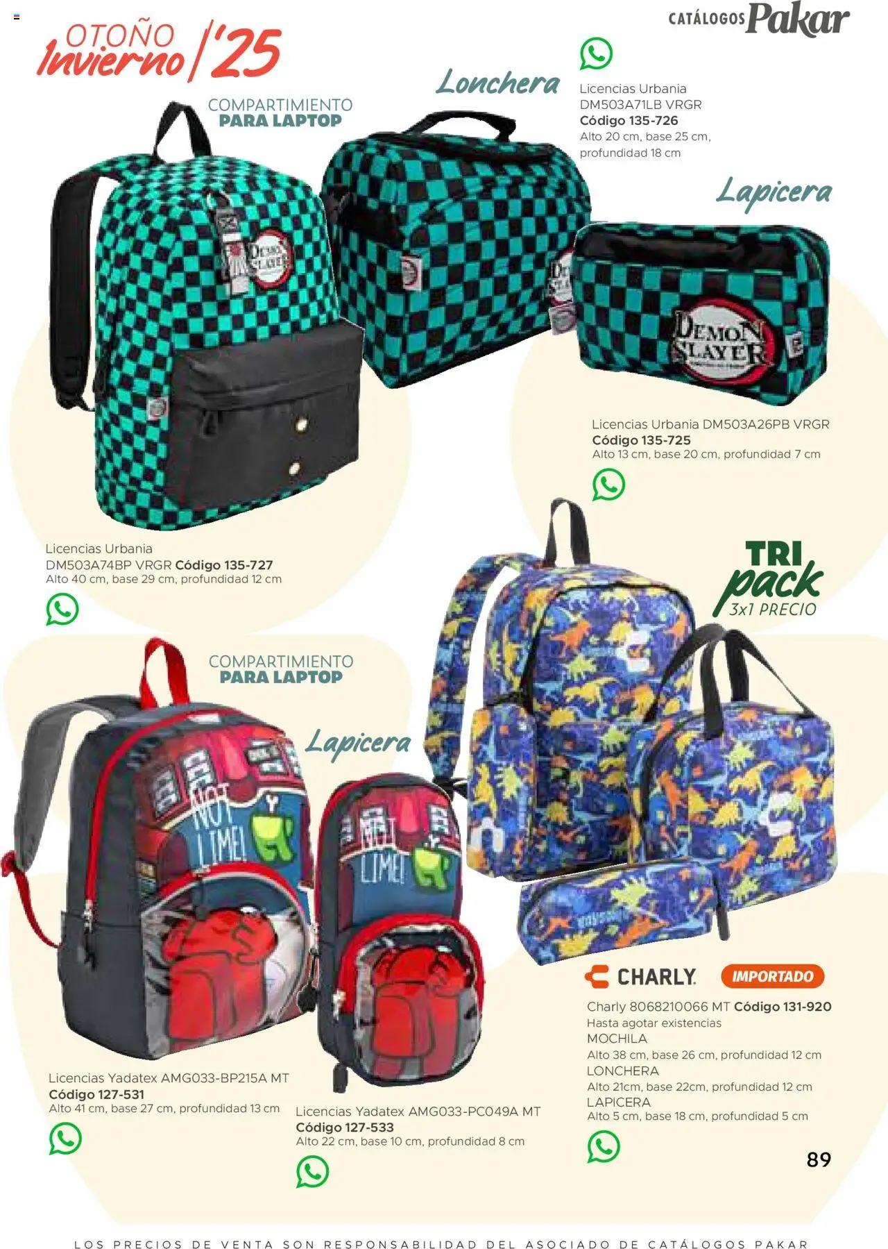 Nuevas ofertas de SC Pakar válidas en toda la República Mexicana desde el 24.07.2025. ¡Encuentra las mejores ofertas en SC Pakar - Catálogo Nino otoño / invierno! | Página: 89 | Productos: Mochila