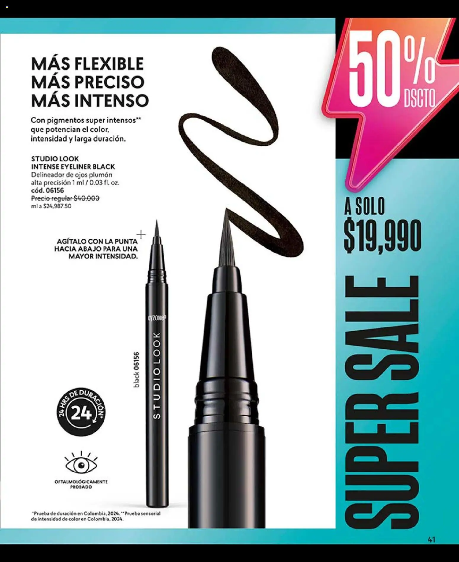 CyZone revista - valida desde el 15.04.2026 | Página: 41 | Productos: Delineador de ojos, Delineador