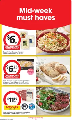 Preview of Coles  Catalogue  - valid from 25.12.2025 | Page: 13 | Products: Glassware, Pasta, Salad, Steak