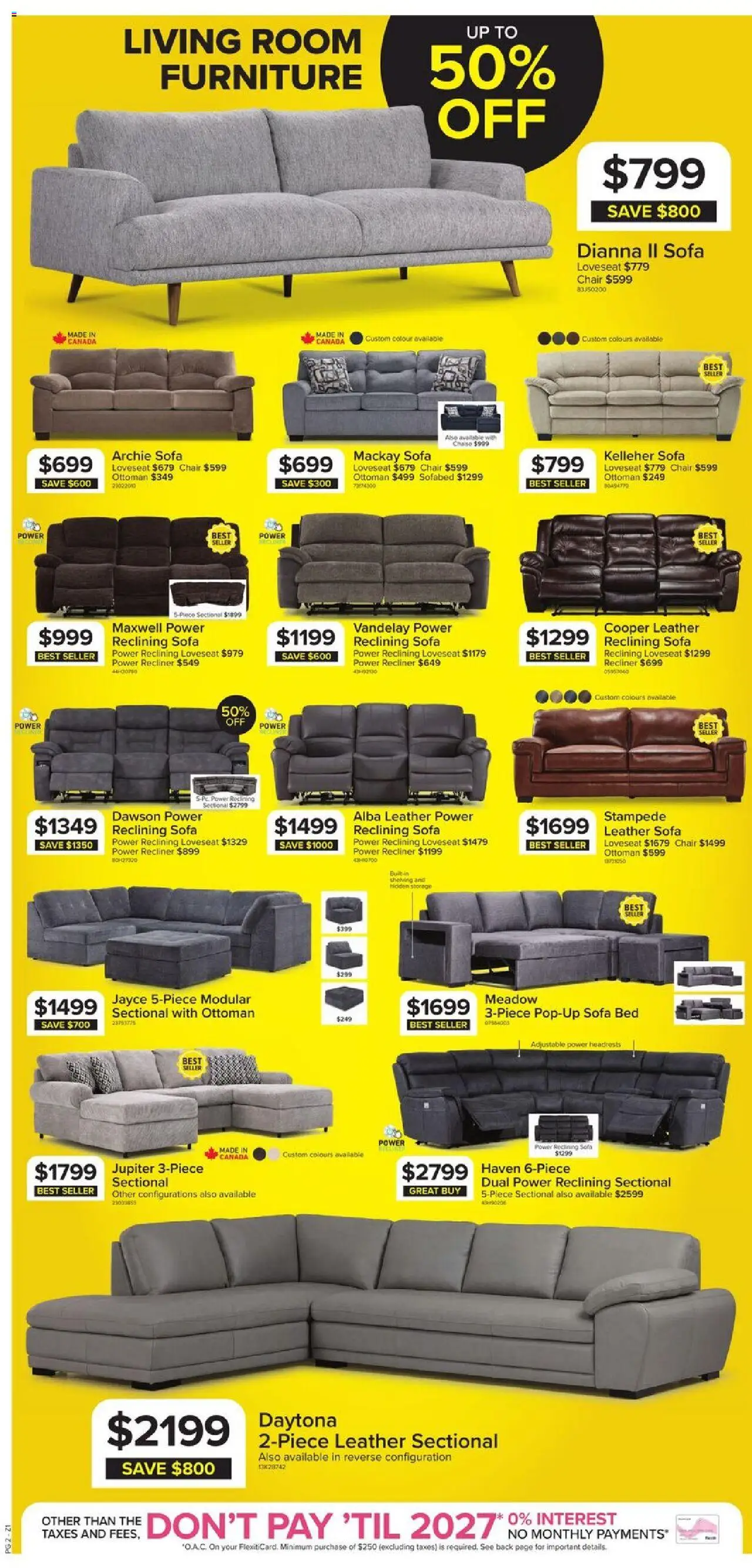 Leon's flyer valid from 11.09.2025 | Page: 2 | Products: Bed, Sofa, Chair