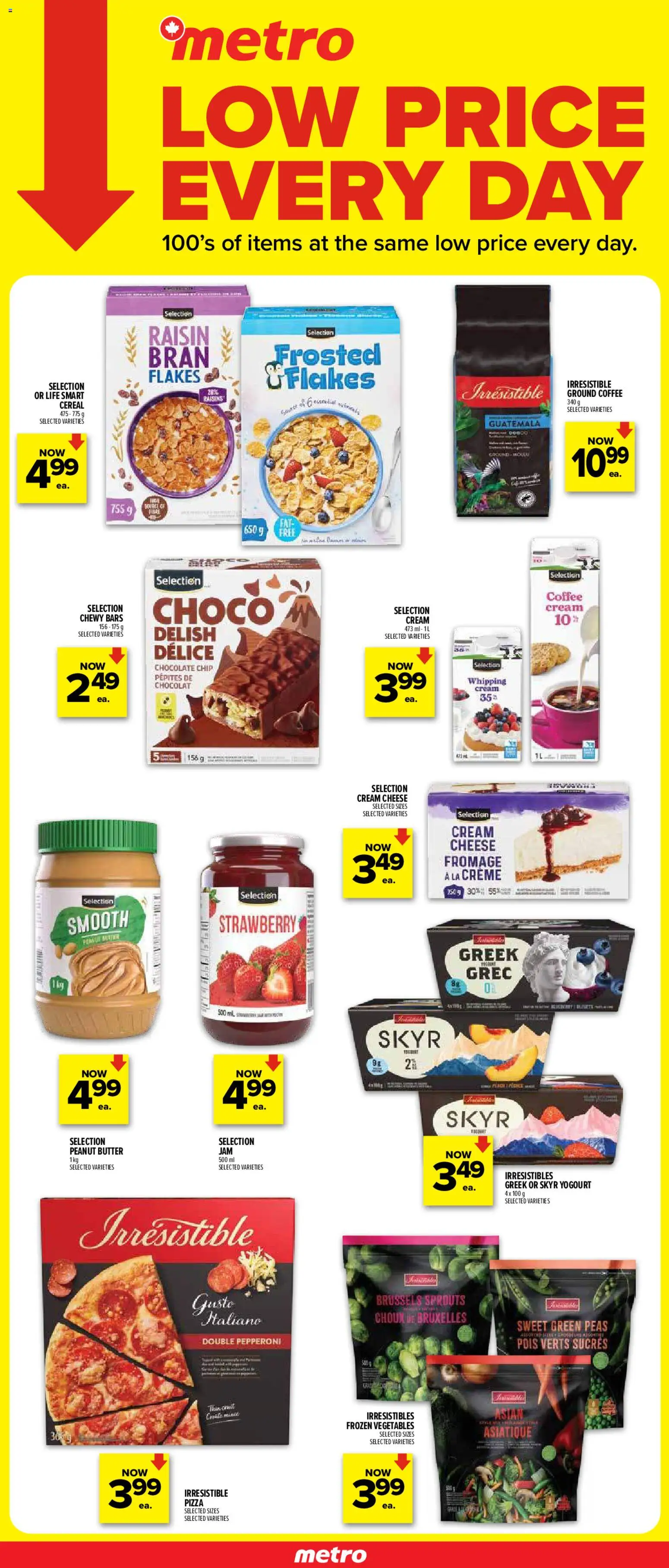 Metro flyer valid from 19.02.2026 | Page: 1 | Products: Cream, Coffee, Chocolate, Pizza