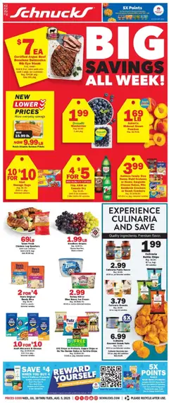 Preview of Schnucks weekly ads valid from 30.07.2025