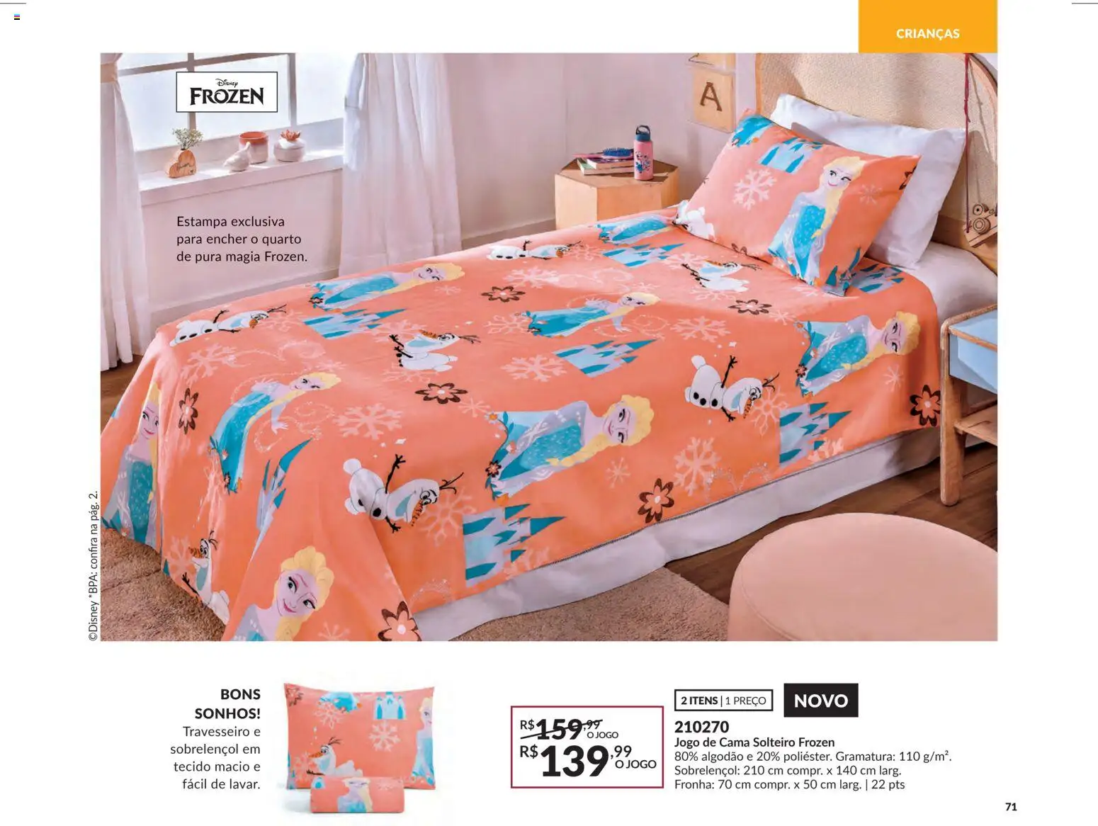 Avon Folheto - válido de 15.01.2026 | Página: 71 | Produtos: Jogo de cama, Cama, Tecido, Fronha
