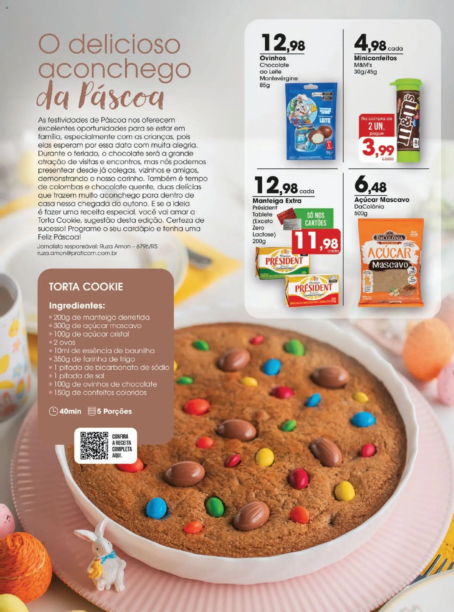 Zaffari Folheto - válido de 24.03.2026 | Página: 2 | Produtos: Farinha de trigo, Leite, Chocolate, Bicarbonato de sódio