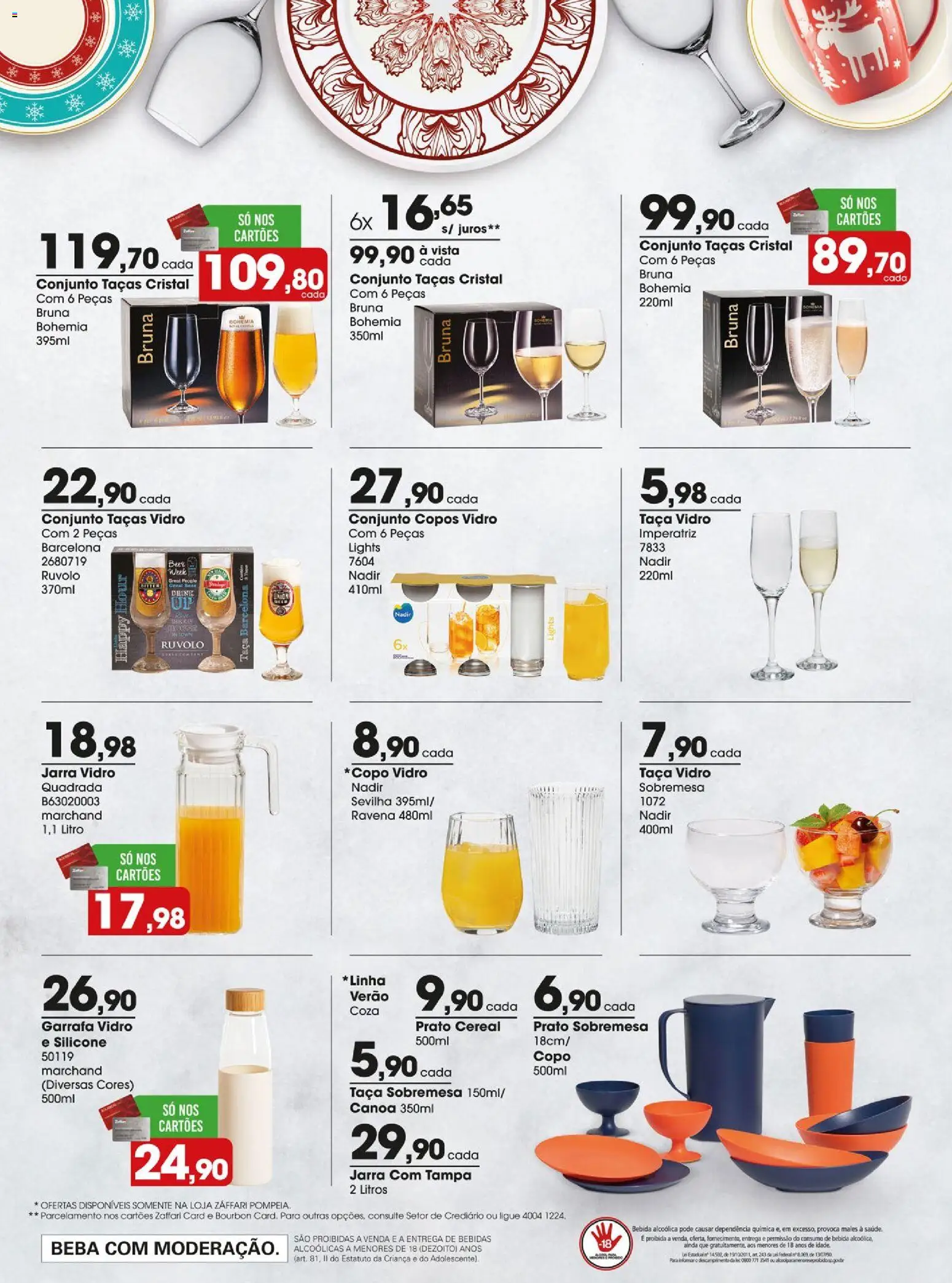 Zaffari Folheto - válido de 16.12.2025 | Página: 24 | Produtos: Taças, Bebida, Jarra, Copos