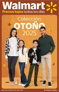 Vista previa de Walmart - Folleto Colección Otoño, nuevo folleto de la tienda, válido en México a partir del 17.09.2025