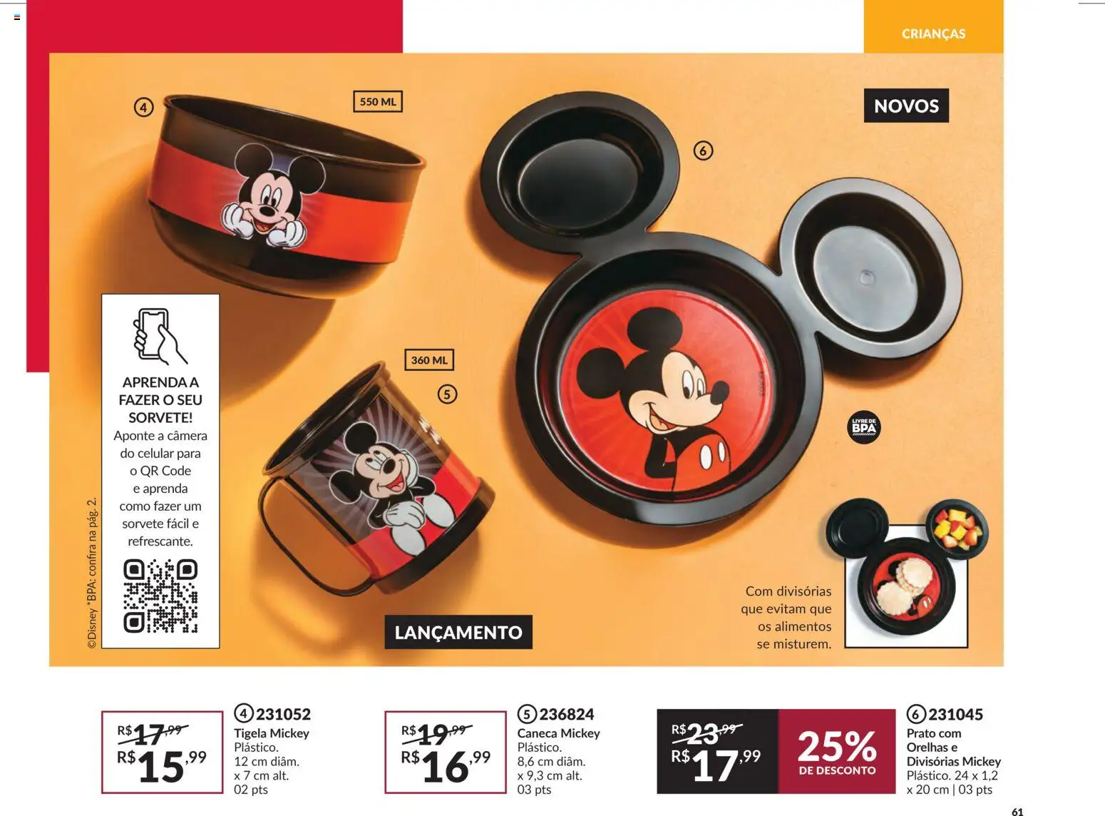 Avon Folheto - válido de 18.02.2026 | Página: 61 | Produtos: Celular, Caneca, Sorvete, Câmera