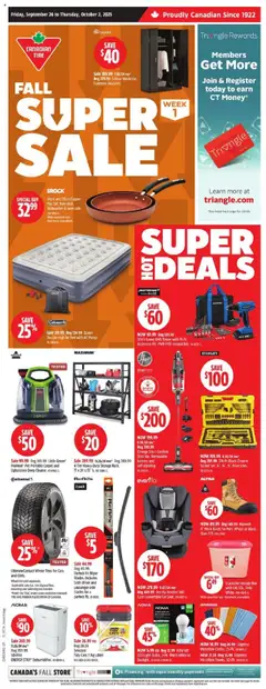 Preview of Canadian Tire weekly flyer / circulaire from shop Canadian Tire valid from 26.09.2025
