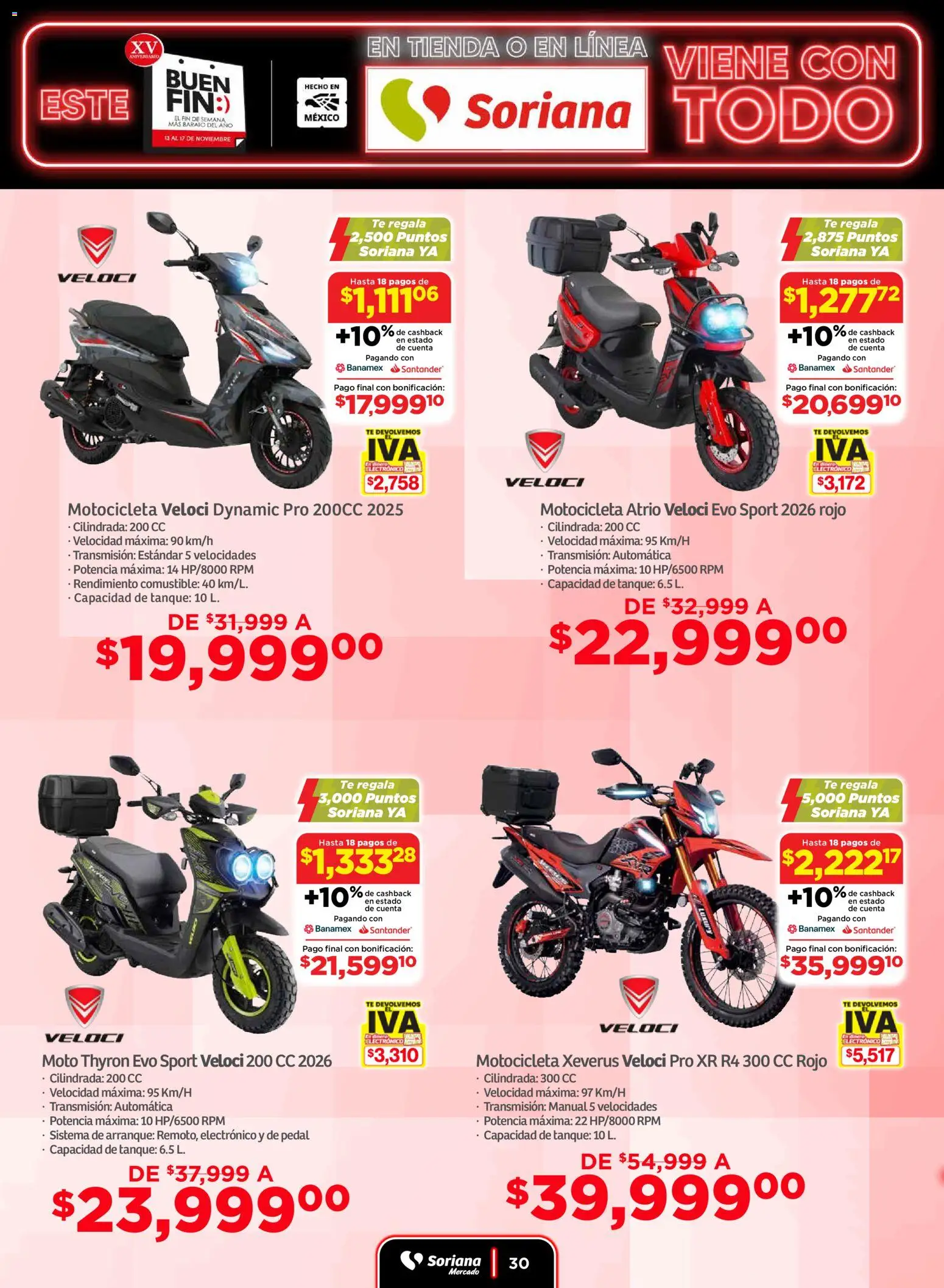 Nuevas ofertas de Soriana válidas en toda la República Mexicana desde el 13.11.2025. ¡Encuentra las mejores ofertas en Soriana - Buen Fin Mercado Nacional! | Página: 30 | Productos: Té