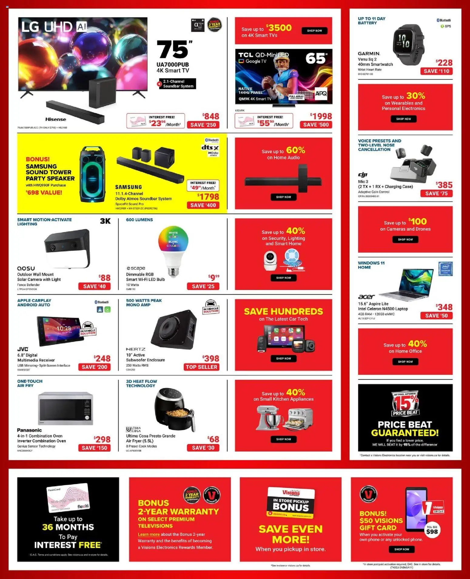Visions flyer valid from 13.03.2026 | Page: 2 | Products: Tv, Case, Oven, Fryer