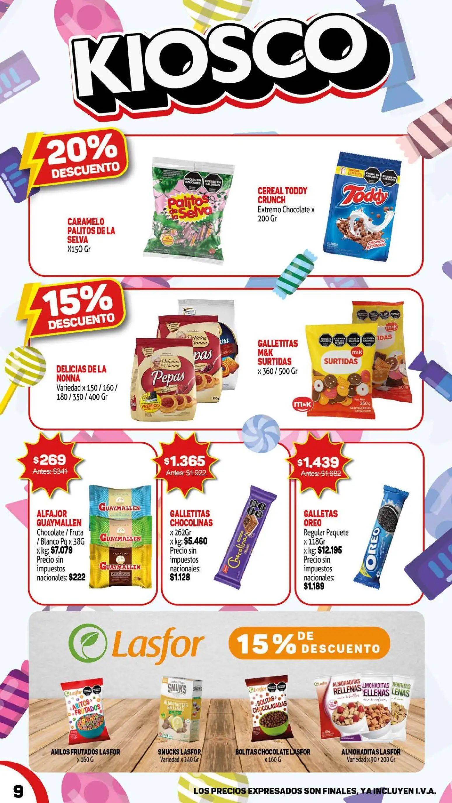 Makro ofertas │ válido desde el 29.01.2026 | Página: 9 | Productos: Galletitas, Chocolate, Alfajor, Galletas