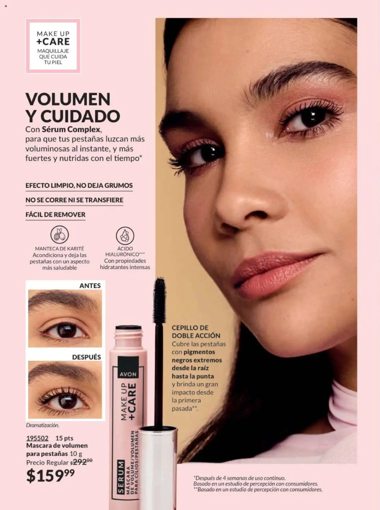 Nuevas ofertas de AVON válidas en toda la República Mexicana desde el 07.11.2025. ¡Encuentra las mejores ofertas en AVON campaña 17 2025! | Página: 134 | Productos: Serum, Cepillo, Máscara, Maquillaje
