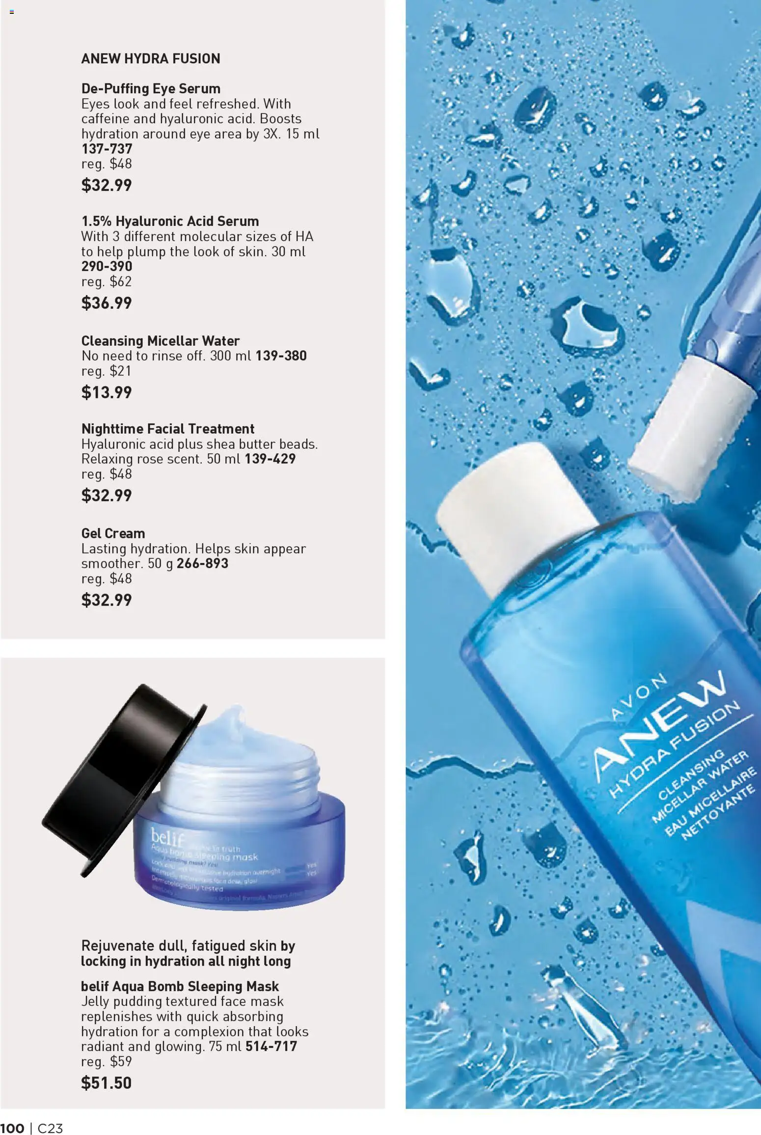 Avon flyer valid from 06.11.2025 | Page: 100 | Products: Cream, Micellar water, Face mask, Butter