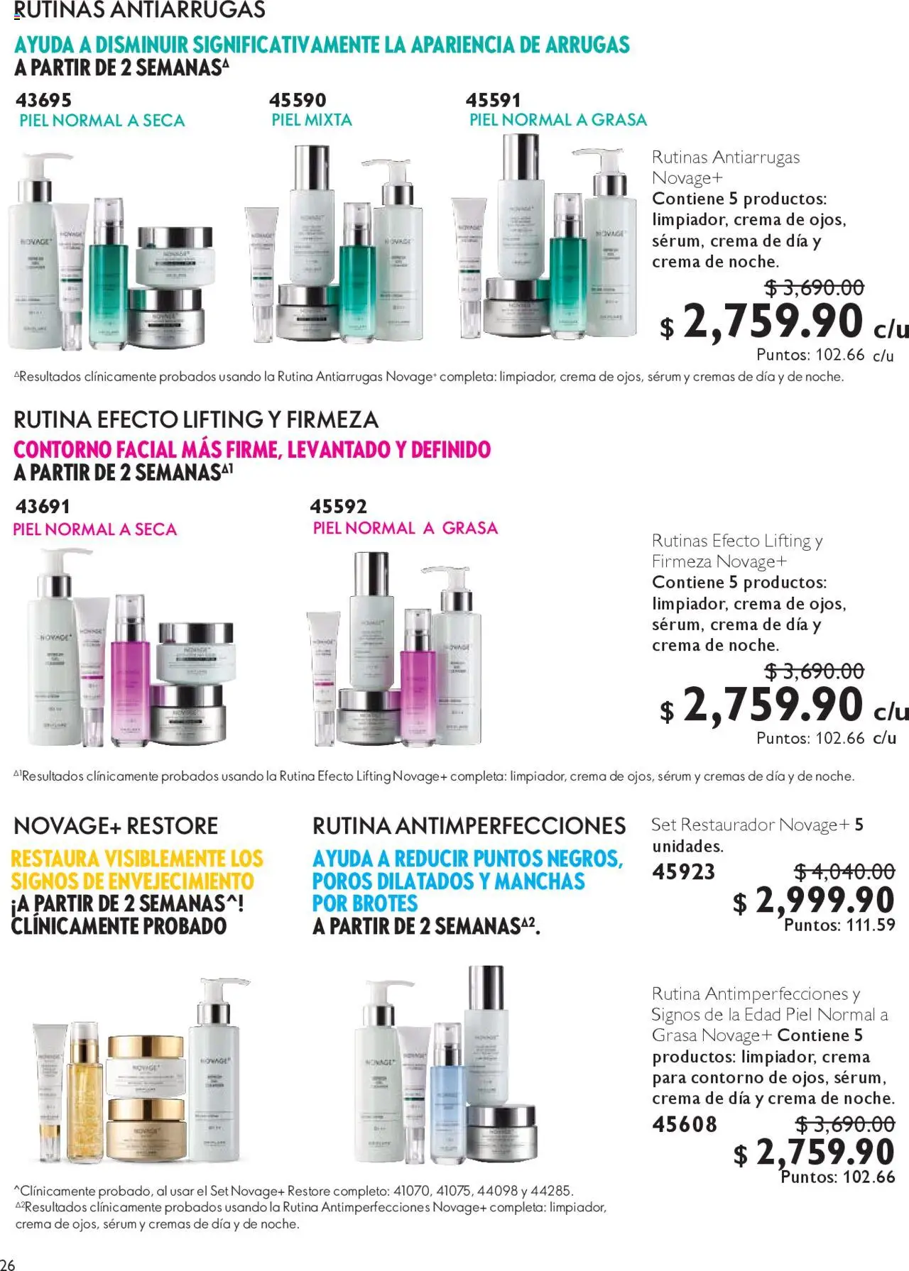 Nuevas ofertas de Oriflame válidas en toda la República Mexicana desde el 04.10.2025. ¡Encuentra las mejores ofertas en Oriflame - Campaña 14 2025! | Página: 26 | Productos: Serum, Crema, Contorno