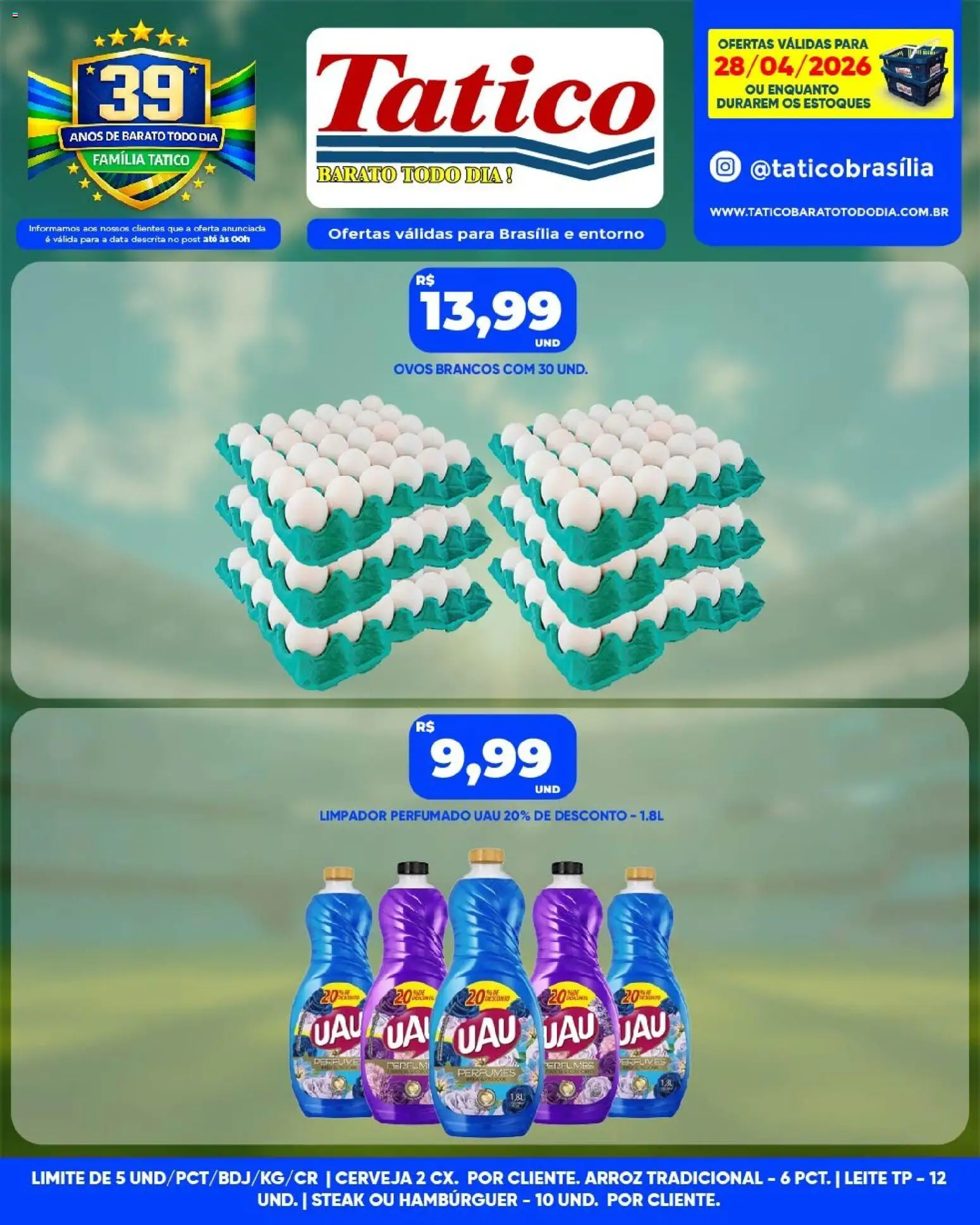 Tatico Folheto - válido de 29.04.2026 | Página: 31 | Produtos: Leite, Ovos, Arroz, Perfumes