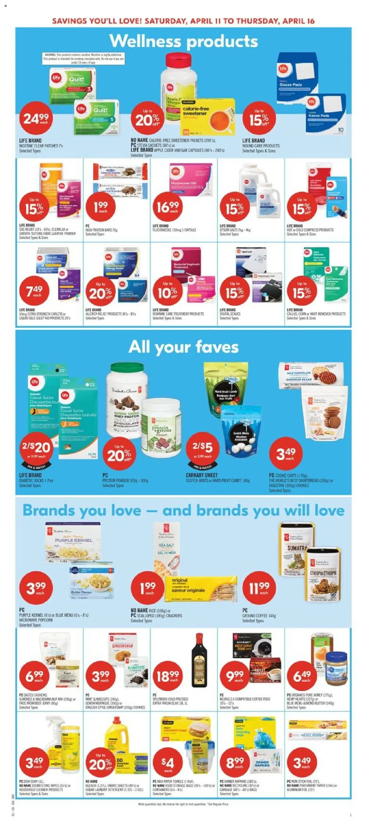 Shoppers flyer valid from 10.04.2026 | Page: 15 | Products: Chips, PC, Detergent, Coffee