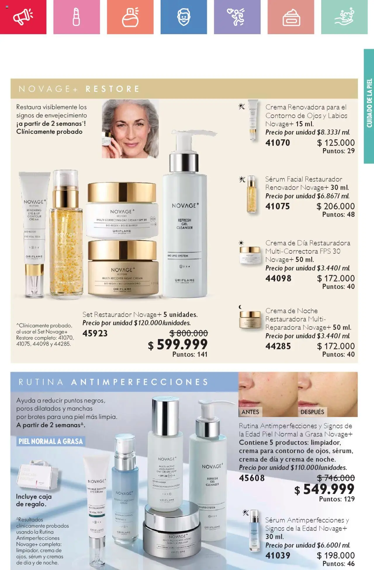 Oriflame revista - valida desde el 02.08.2025 | Página: 45 | Productos: Serum, Caja, Contorno, Contorno de ojos