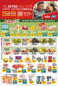 Extra ofertas de Mercado Terça e Quinta - Pré-Visualização do folheto da loja Extra, válido de 28.04.2026