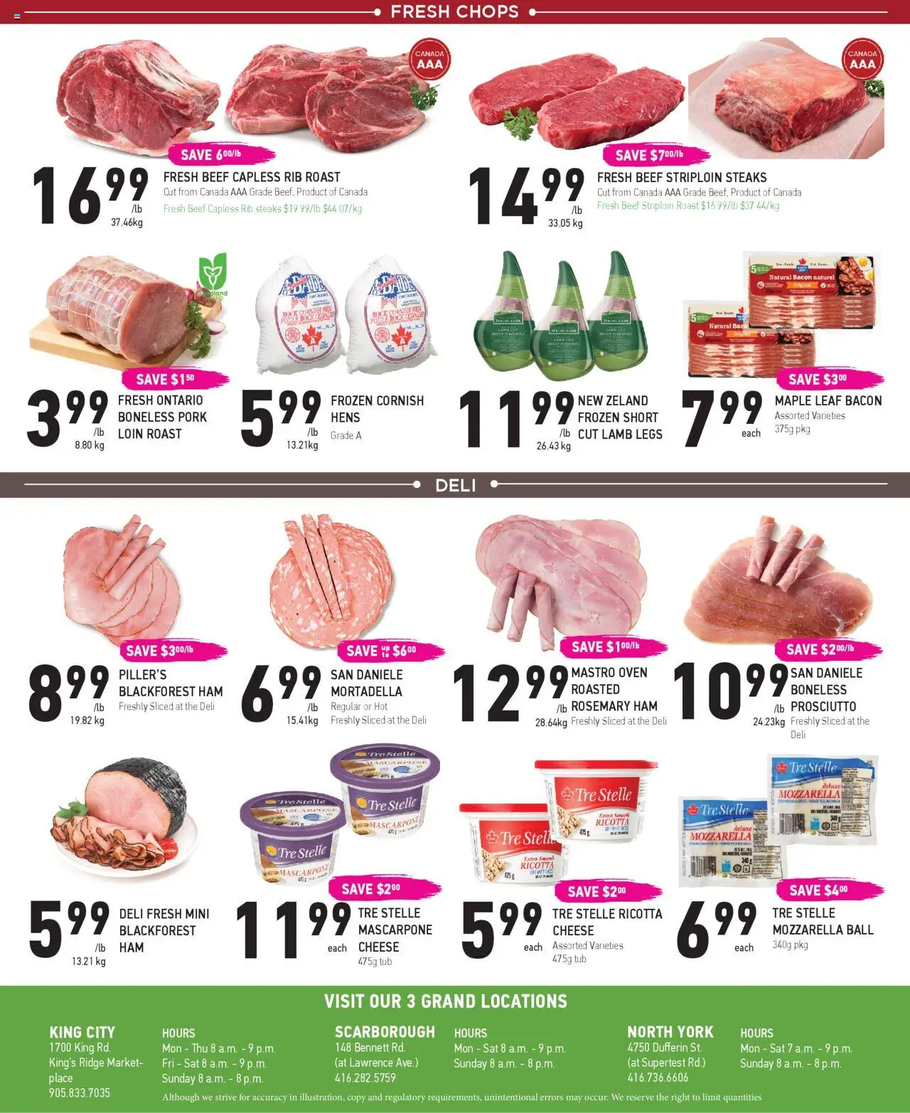 Coppas Fresh Market flyer valid from 02.10.2025 | Page: 6 | Products: Beef, Oven, Ridge, Cheese