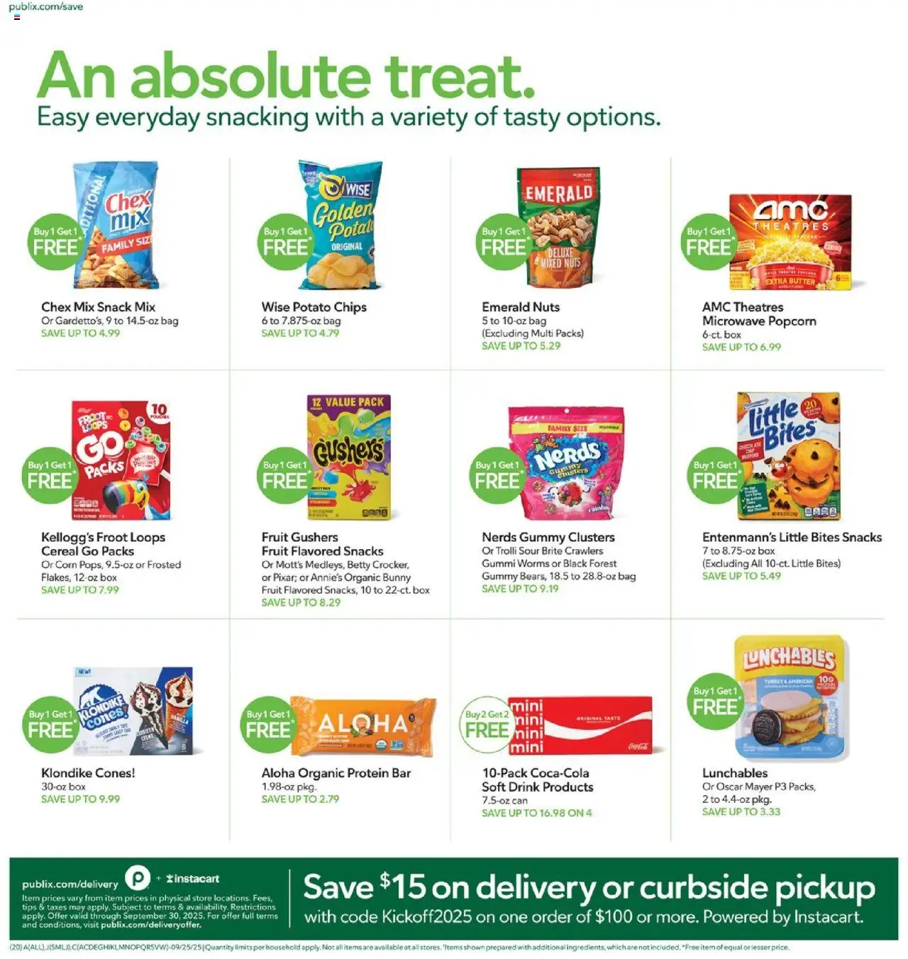 Publix Weekly Ad - valid from 24.09.2025 | Page: 20 | Products: Box, Microwave, Chips, Bag