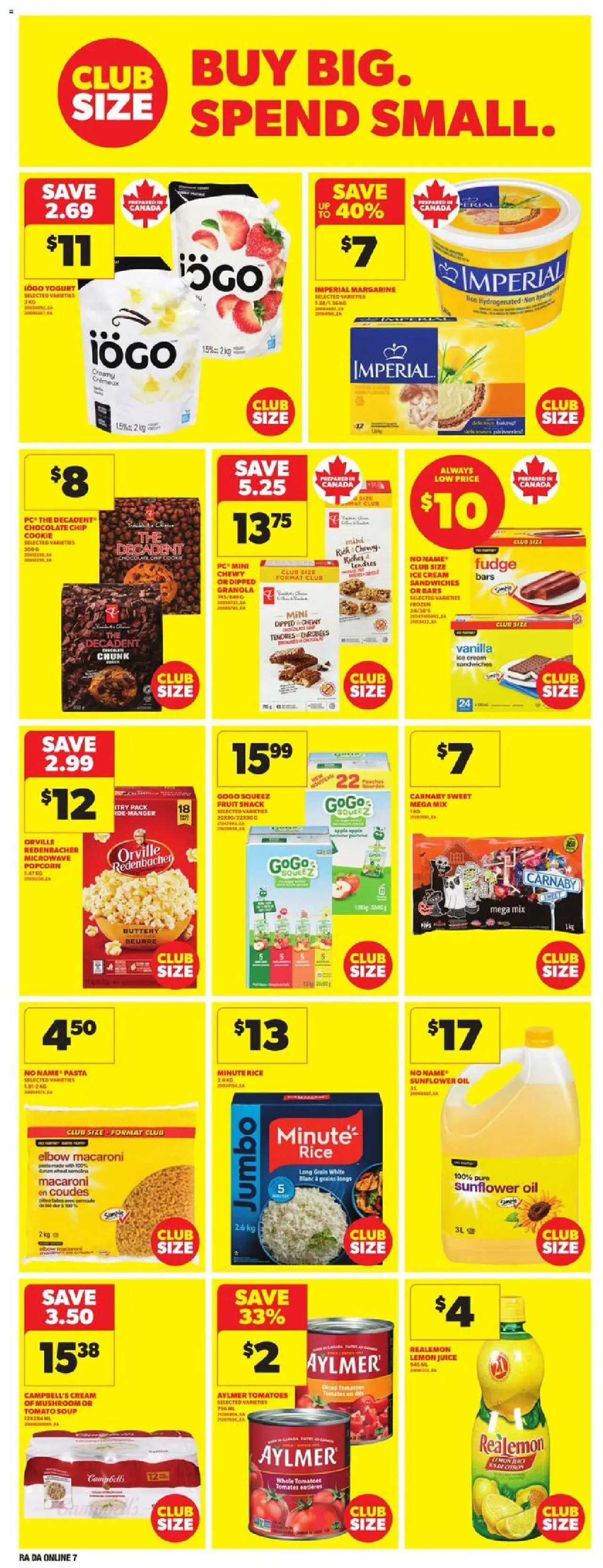 Atlantic Superstore flyer valid from 04.09.2025 | Page: 15 | Products: Cream, PC, Juice, Tomatoes