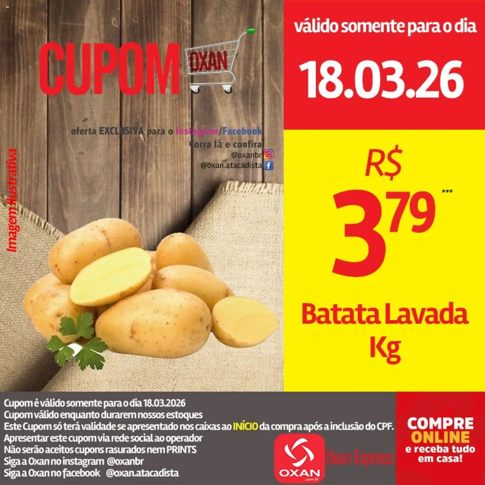 Oxan Atacadista Folheto - válido de 18.03.2026 | Página: 12 | Produtos: Batata
