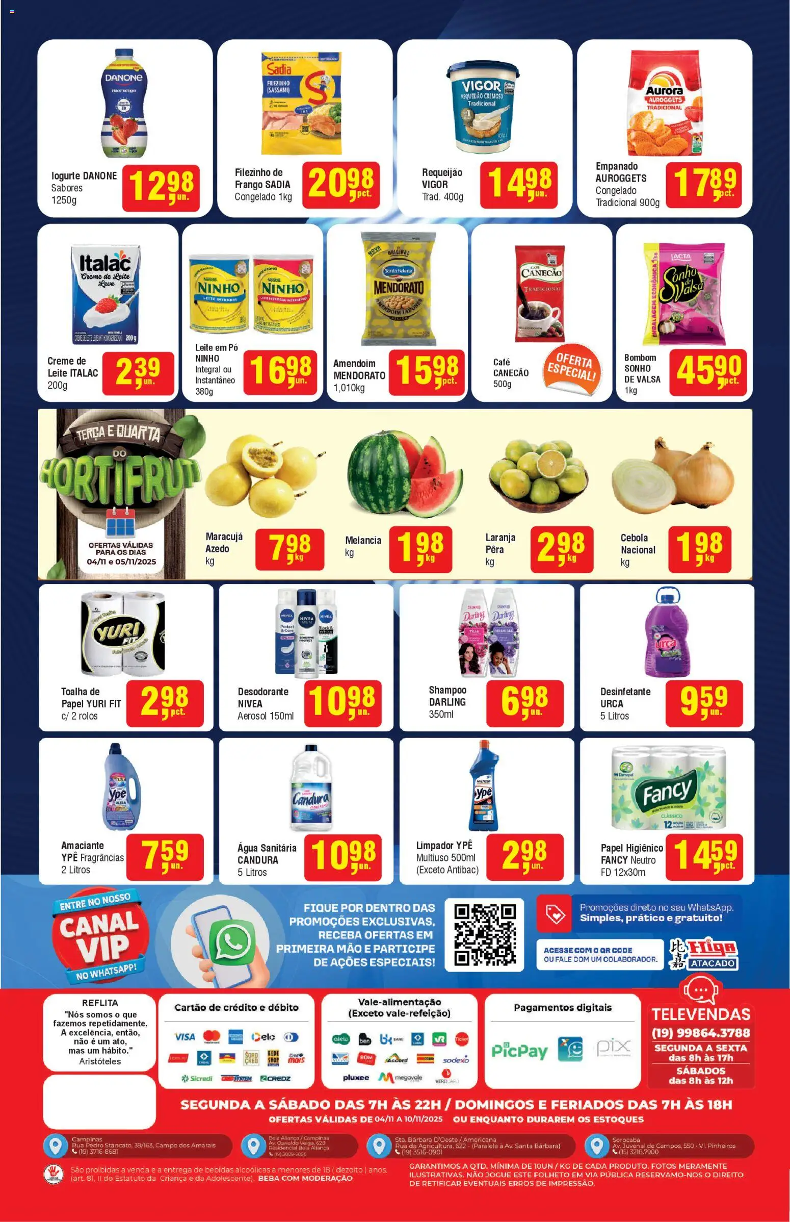 Higa Atacado Folheto - válido de 04.11.2025 | Página: 2 | Produtos: Pó, Aliança, Leite, Água sanitária