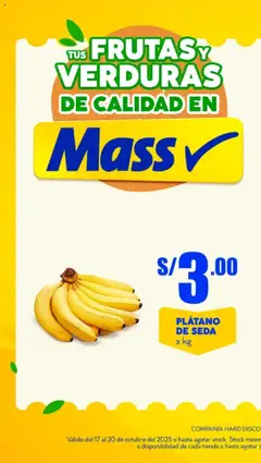 Vista previa de folleto Mass - DEL CAMPO A TU BARRIO - Huancayo de la Mass válido desde 17.10.2025