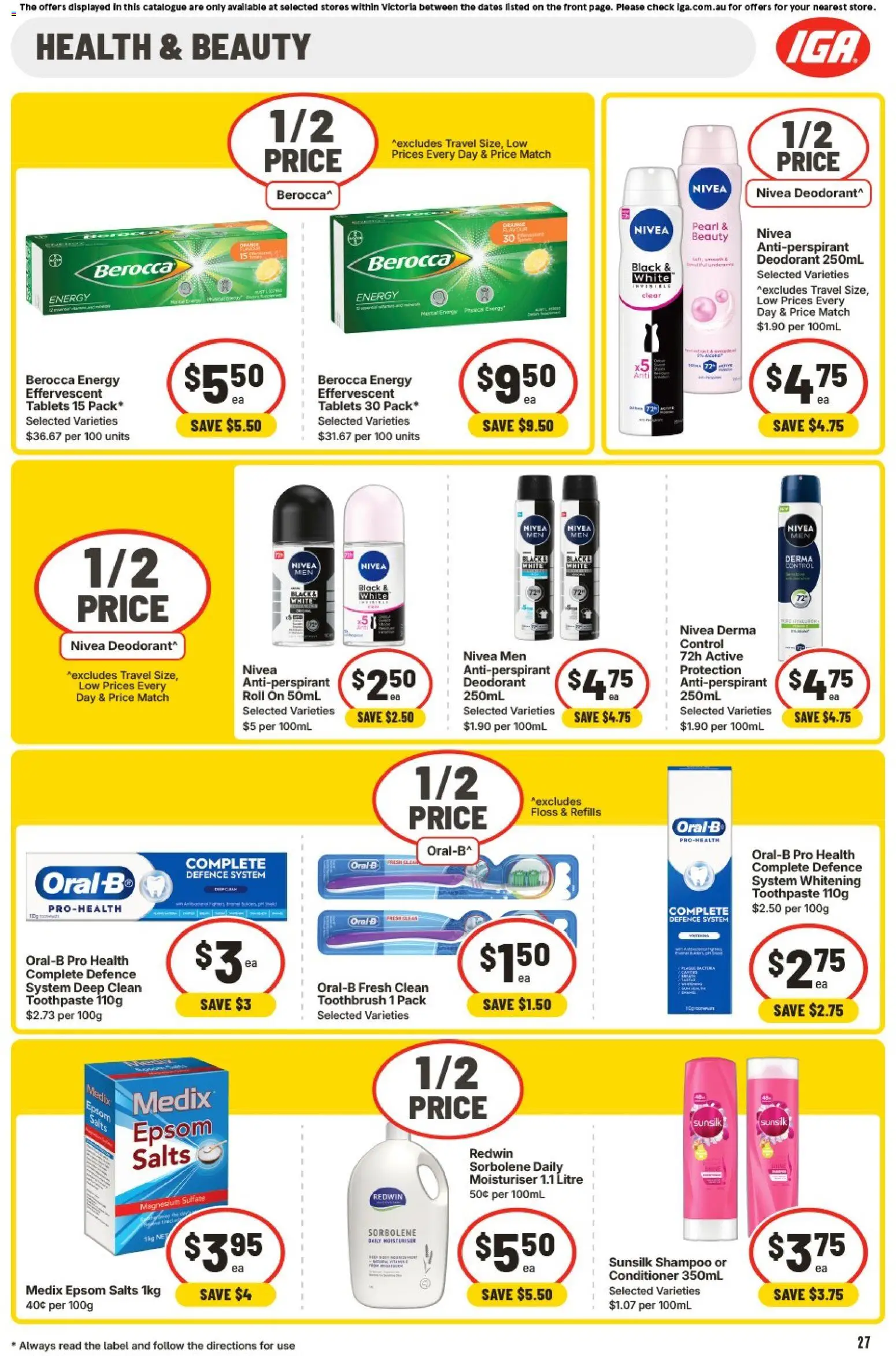 IGA catalogue - valid from 31.12.2025 | Page: 30 | Products: Toilet, Garbage bags, Soap, Tampons