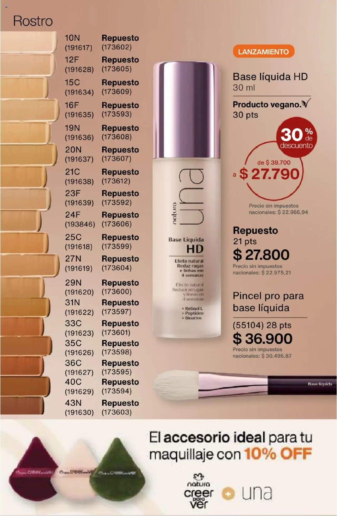 Natura - Catálogo Ciclo 15 │ válido desde el 01.10.2025 | Página: 100 | Productos: Maquillaje, Pincel