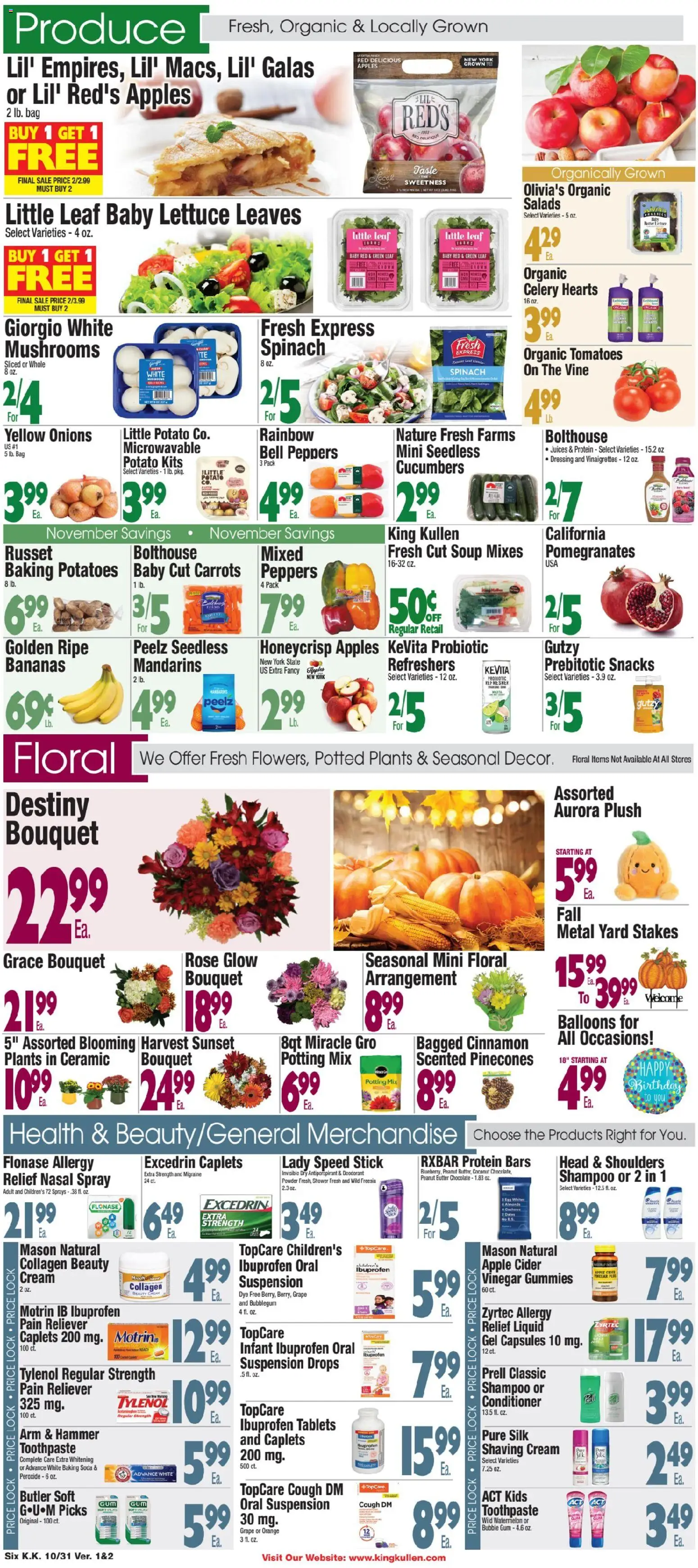 King Kullen Weekly Ad - valid from 30.10.2025 | Page: 6 | Products: Conditioner, Deodorant, Shaving Cream, Watermelon