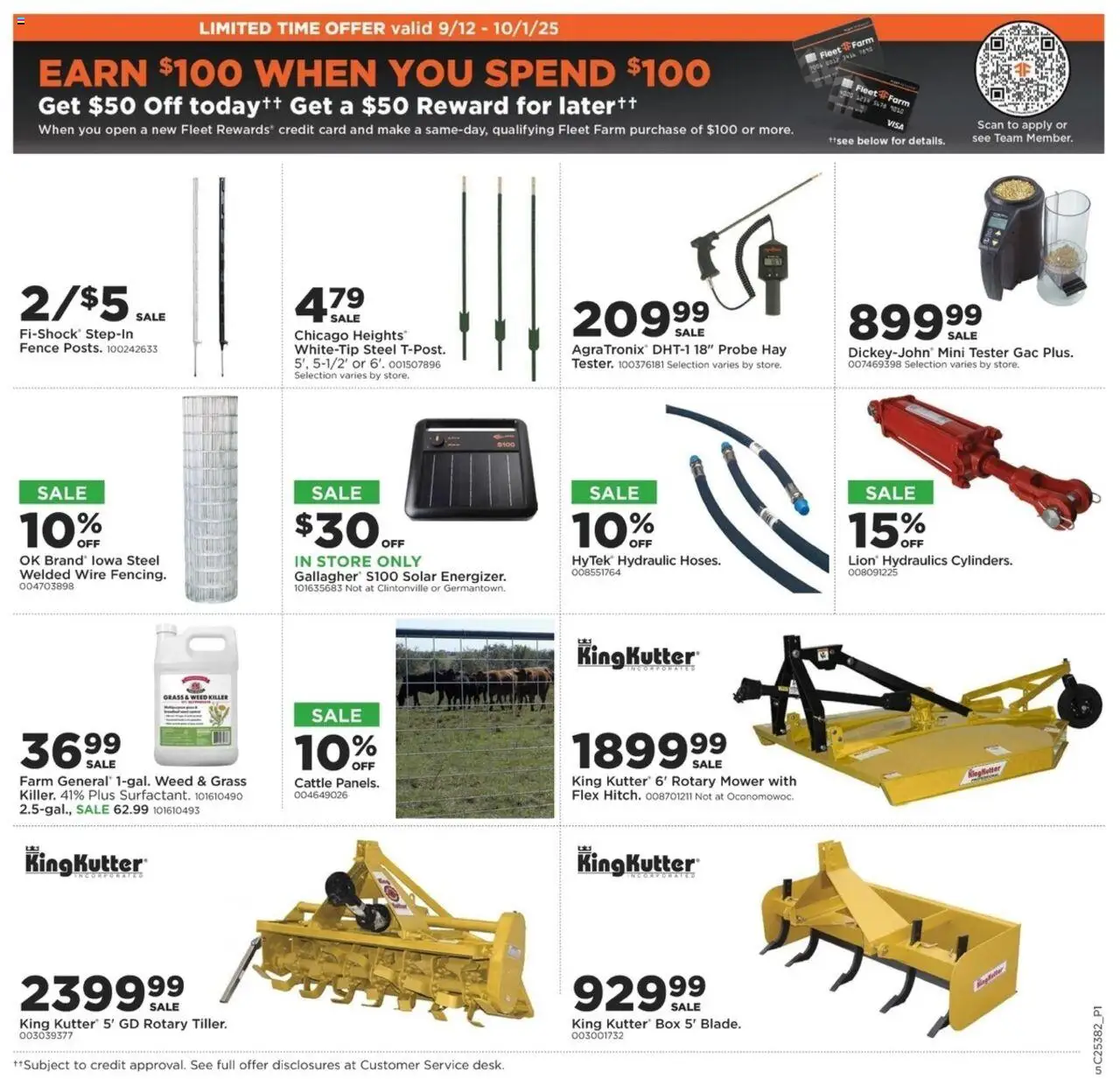 Mills Fleet Farm Rural Life - valid from 18.09.2025 | Page: 5 | Products: Mower, Box, Wire