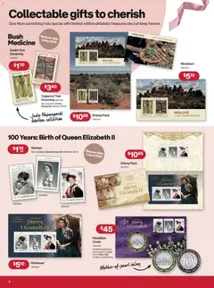 Preview of Australia Post catalogue  - valid from 08.04.2026 | Page: 4 | Products: Date, Zinc