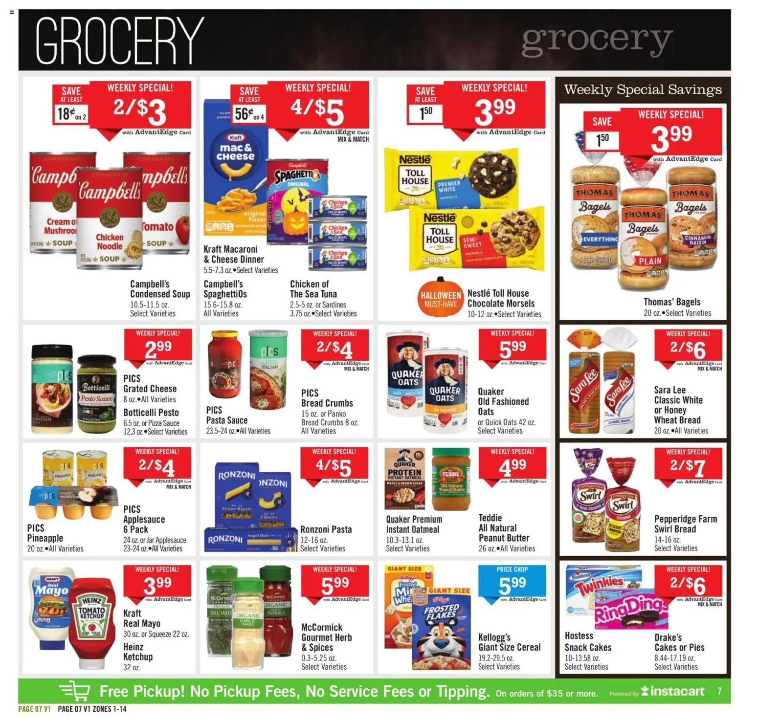Price Chopper Weekly Ad - valid from 26.10.2025 | Page: 7 | Products: Ring, Pizza, Spices, Sugar