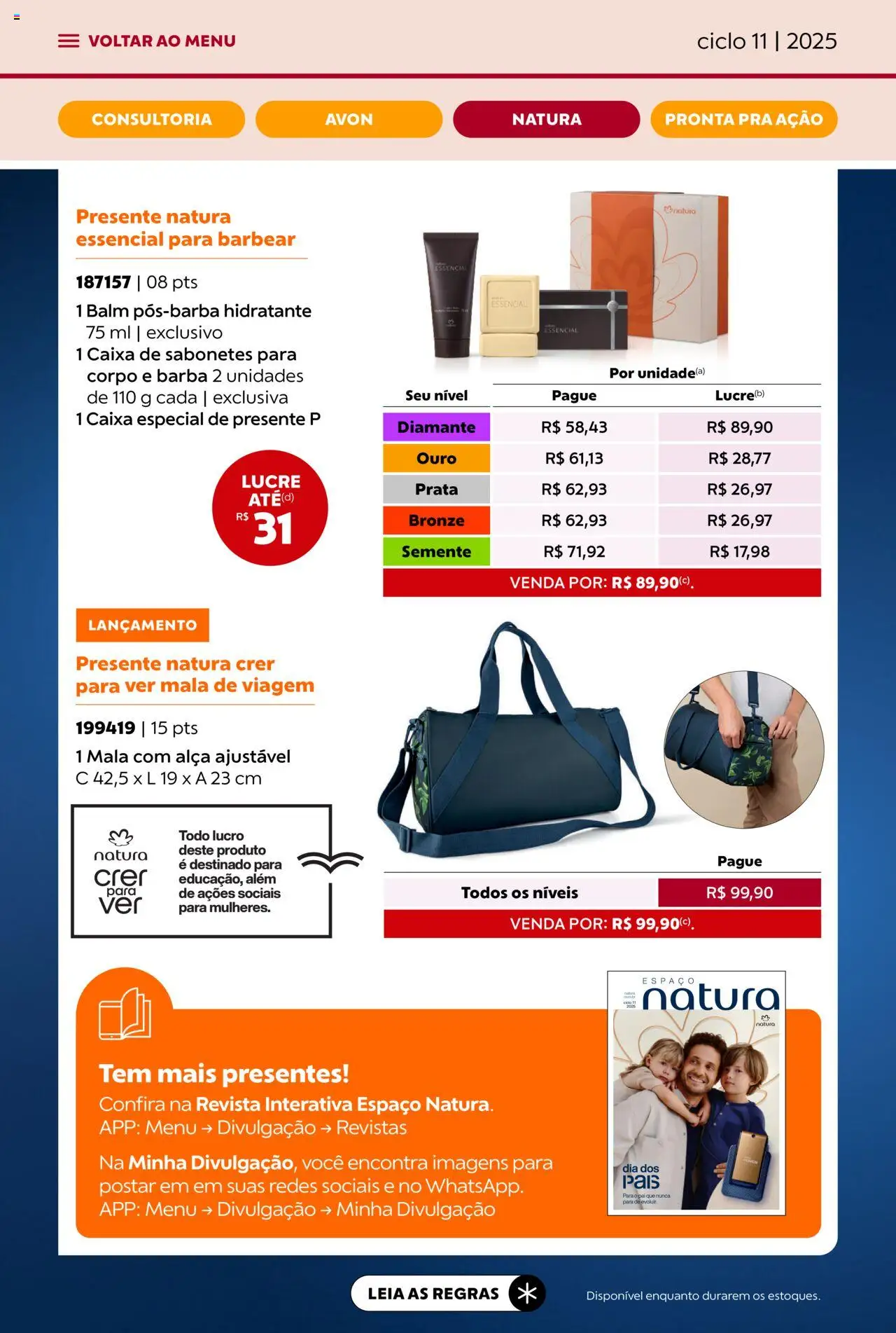 Avon Folheto - válido de 16.06.2025 | Página: 59 | Produtos: Revista, Caixa, Mala de viagem