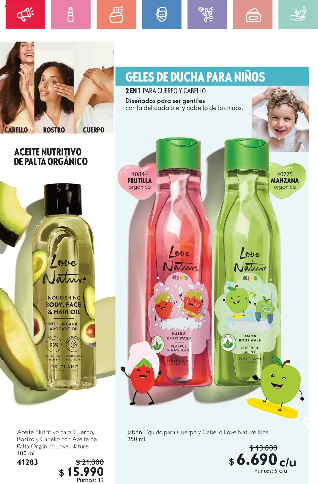 Oriflame catálogo │ válido desde el 21.06.2025 | Página: 82 | Productos: Ducha, Jabón, Aceite, Jabón líquido