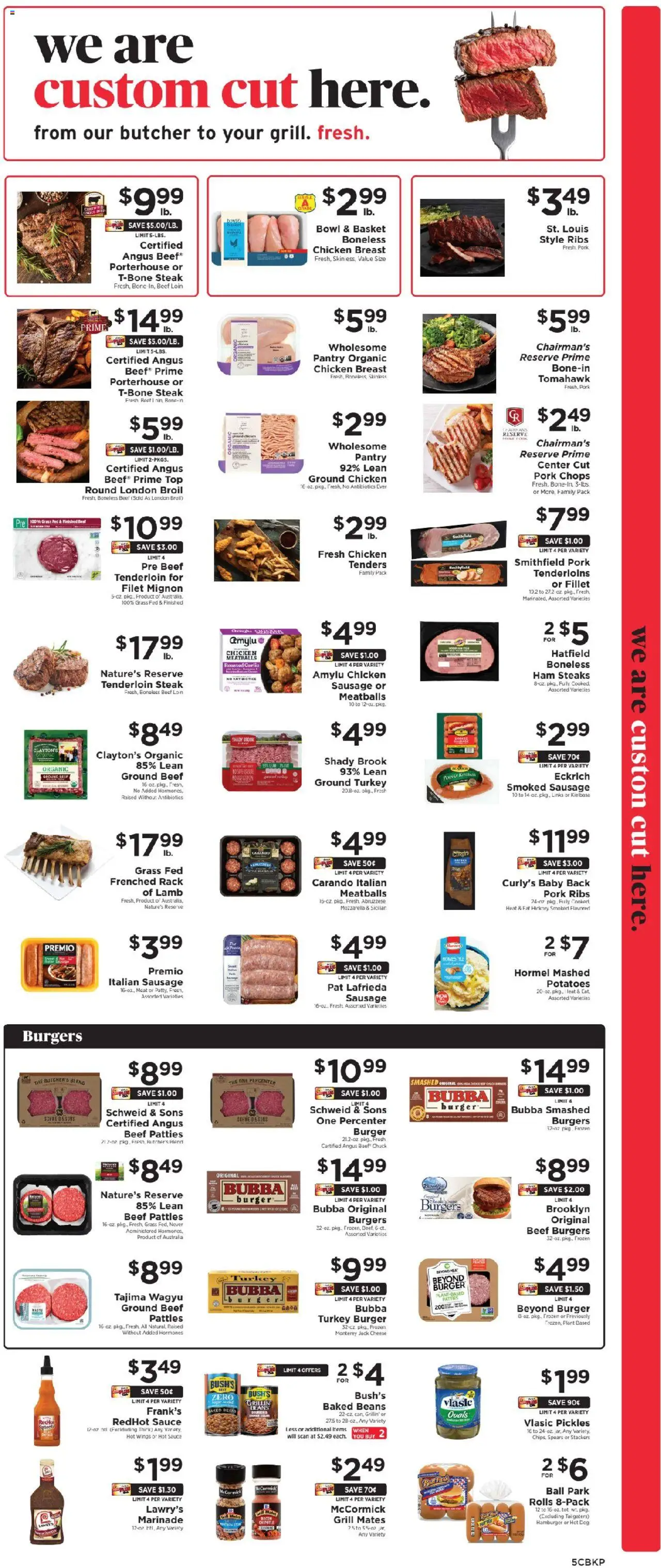 ShopRite Weekly Ad - valid from 22.08.2025 | Page: 6 | Products: Pork, Beef, Potatoes, Sauce
