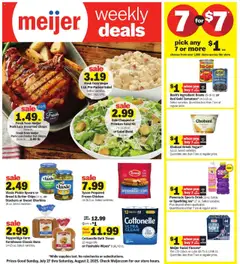 Preview of Meijer weekly ads valid from 27.07.2025