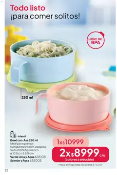 Vista previa Tupperware Folleto válido desde el 10.04.2026 | Página: 53 | Productos: Bowl, Lima