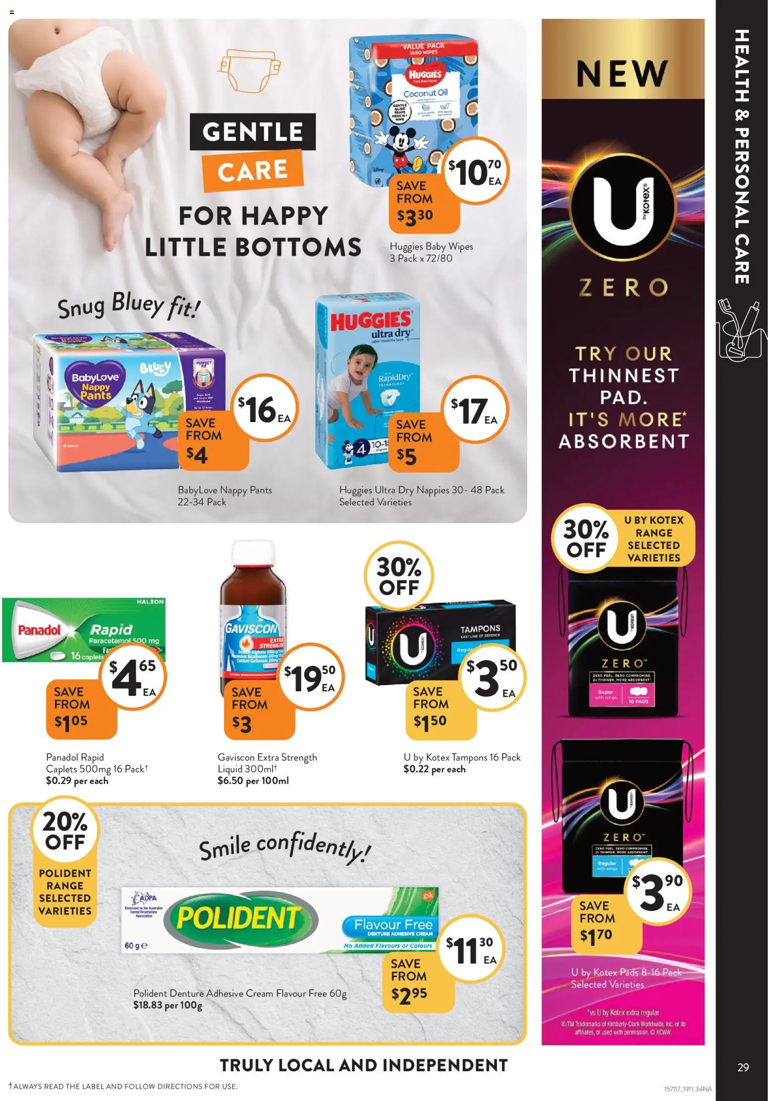 Foodworks catalogue - valid from 19.11.2025 | Page: 29 | Products: Oil, Cream, Pants, Tampons