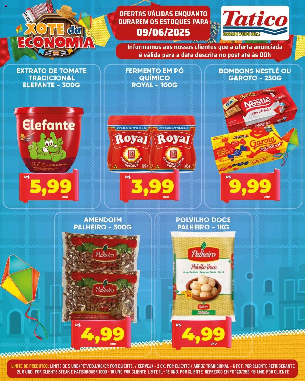 Tatico Folheto - válido de 09.06.2025 | Página: 6 | Produtos: Pó, Cerveja, Arroz, Refrigerante