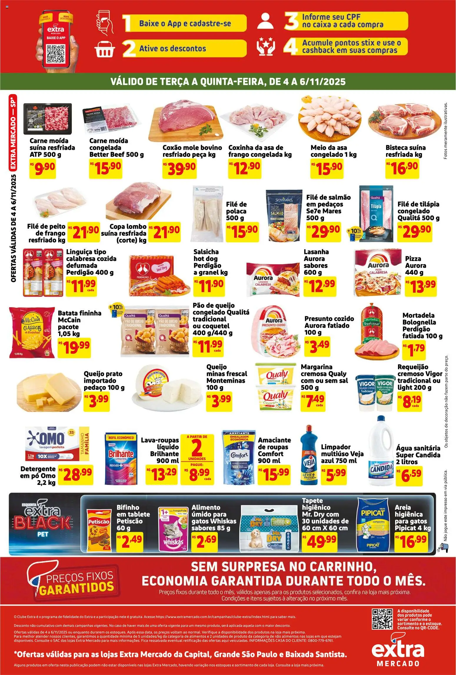 Extra Folheto - válido de 04.11.2025 | Página: 2 | Produtos: Pó, Salmão, Salsicha, Pão