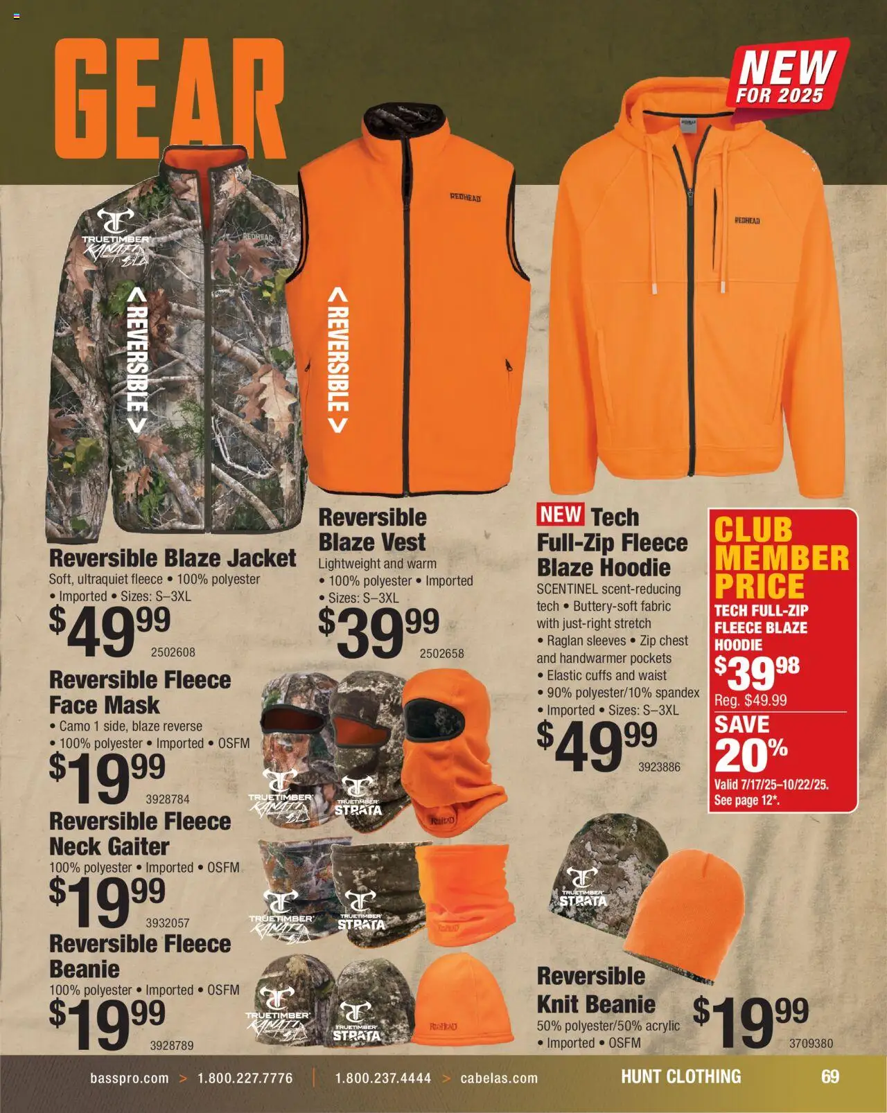 Cabela's Hunting Master 25 - valid from 11.08.2025 | Page: 69 | Products: Acrylic, Hoodie, Vest, Jacket