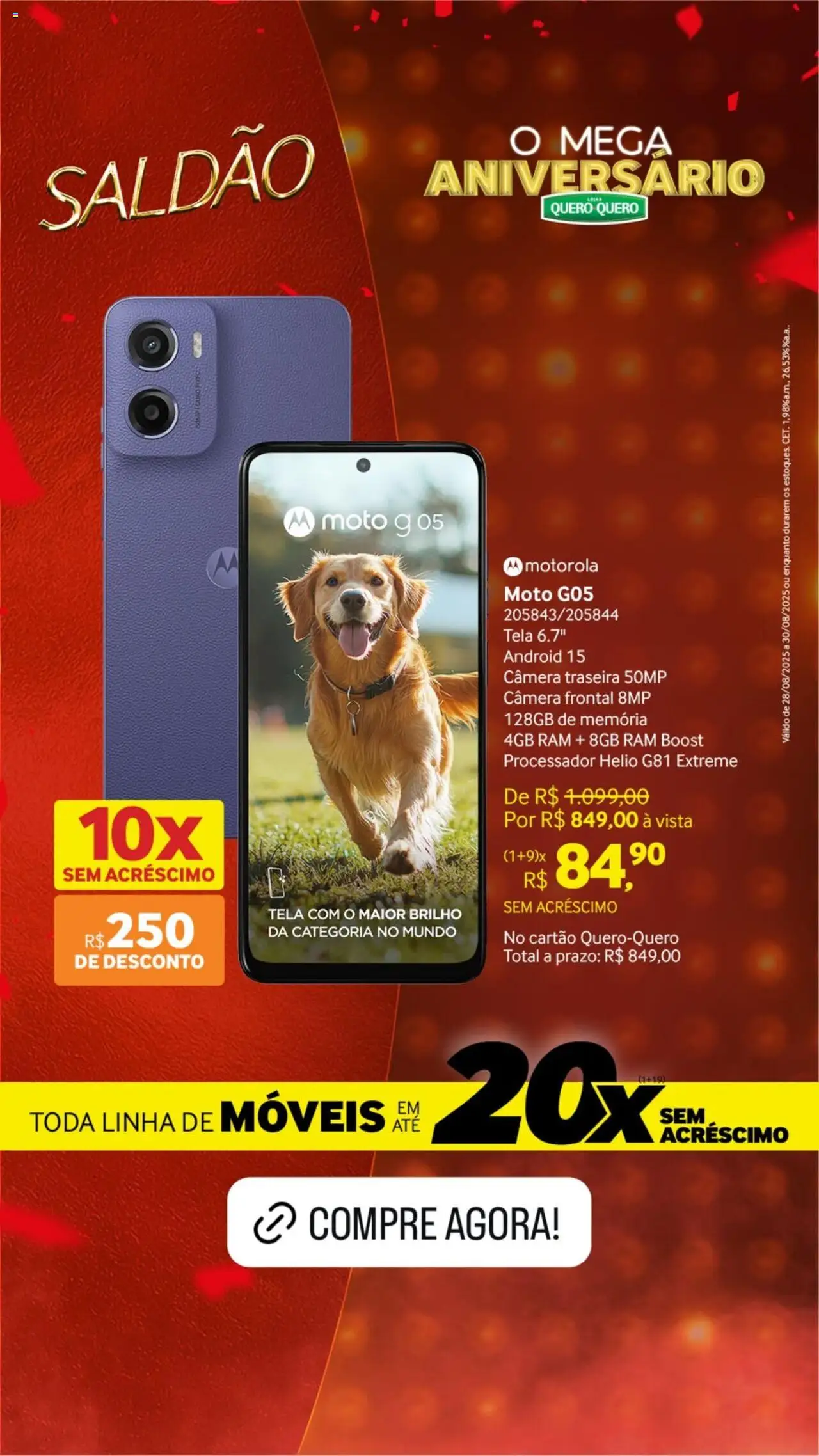 Lojas Quero-Quero Folheto - válido de 28.08.2025 | Página: 2 | Produtos: Processador, Tela, Câmera