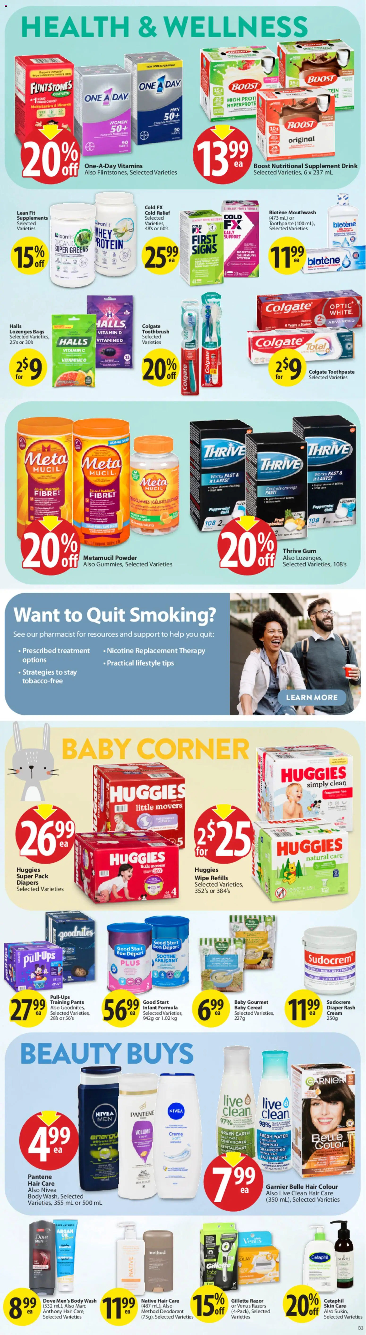 Save on foods flyer valid from 15.01.2026 | Page: 25 | Products: Shampoo, Body wash, Deodorant, Toothpaste