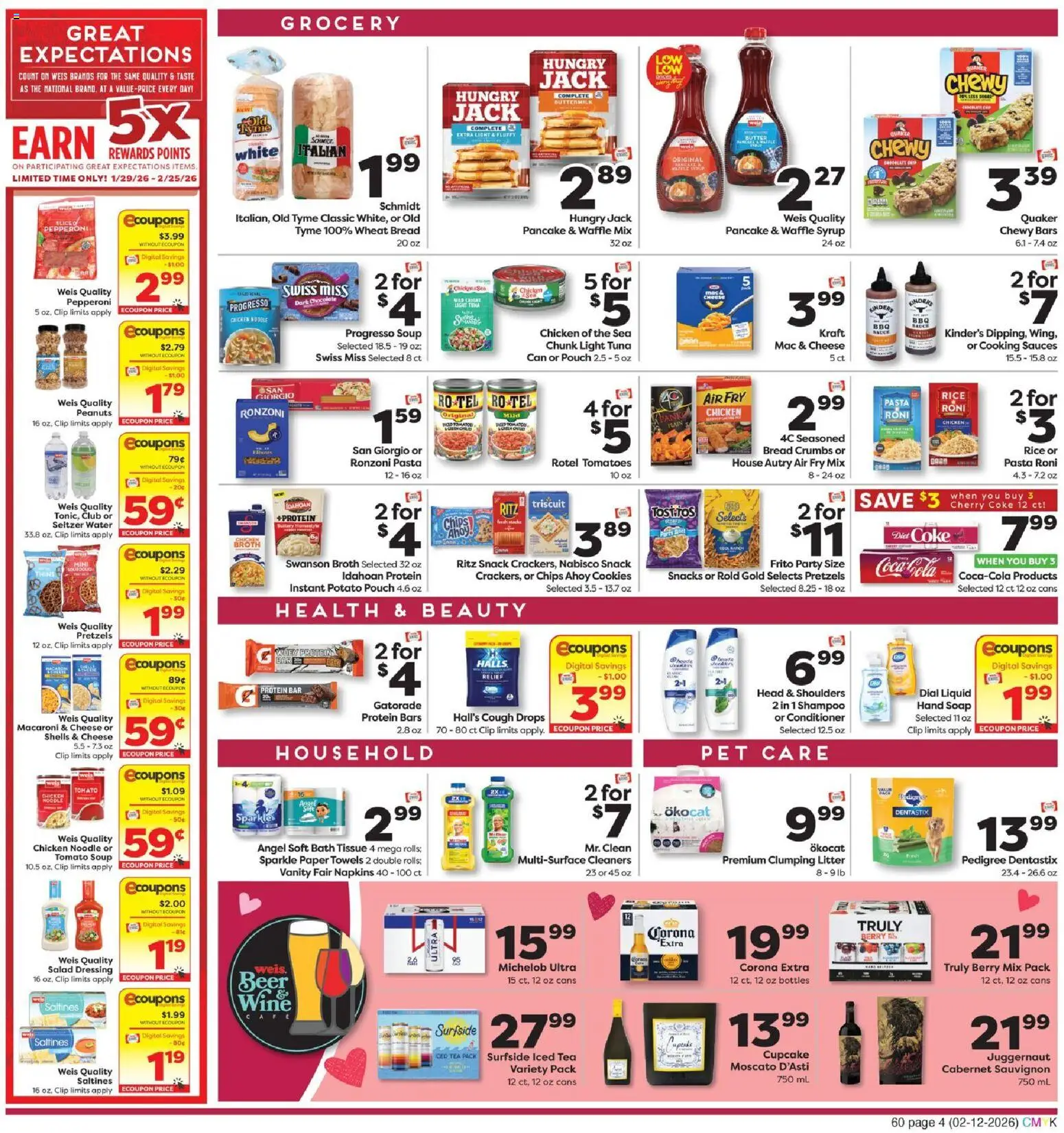 Weis Weekly Circular - PA - valid from 12.02.2026 | Page: 4 | Products: Clip, Chocolate, Rice, Cupcake